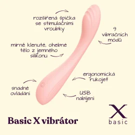 BASIC X Lina vibrátor růžový