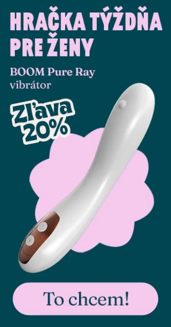 Akcia týždňa pre ženy - vibrátor s funkciou vyhrievania BOOM Pure Ray s 20% zľavou