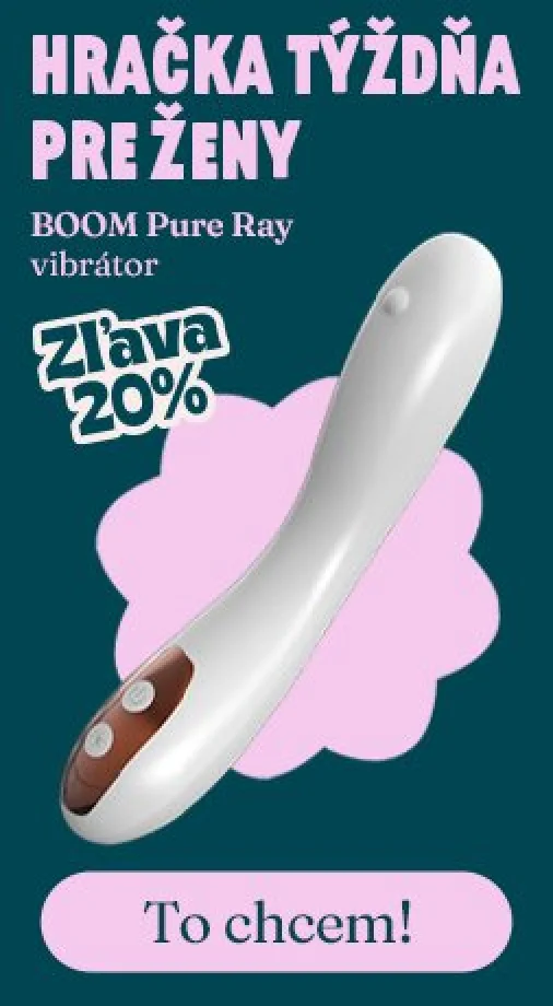 Akcia týždňa pre ženy - vibrátor s funkciou vyhrievania BOOM Pure Ray s 20% zľavou