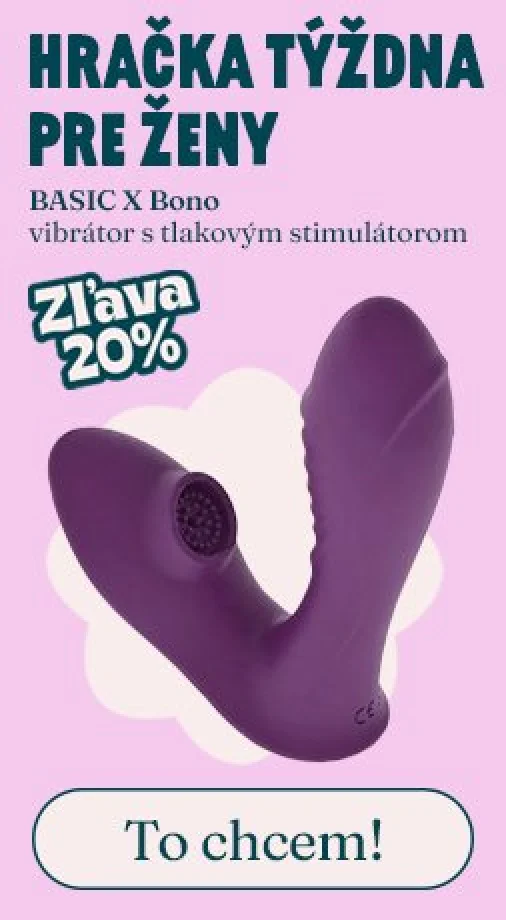 Akcia týždňa pre ženy - vibrátor na klitoris a bod G BASIC X Bono s 20% zľavou