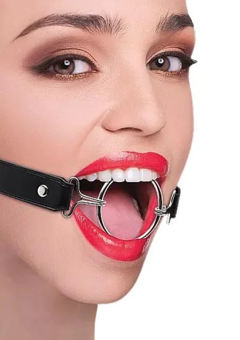 Predmet na zapchatie úst Ring Gag XL - čierny