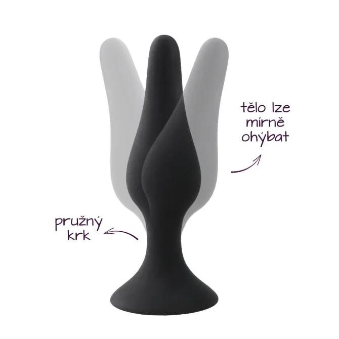 BASIC X André análny kolík vel. S čierny