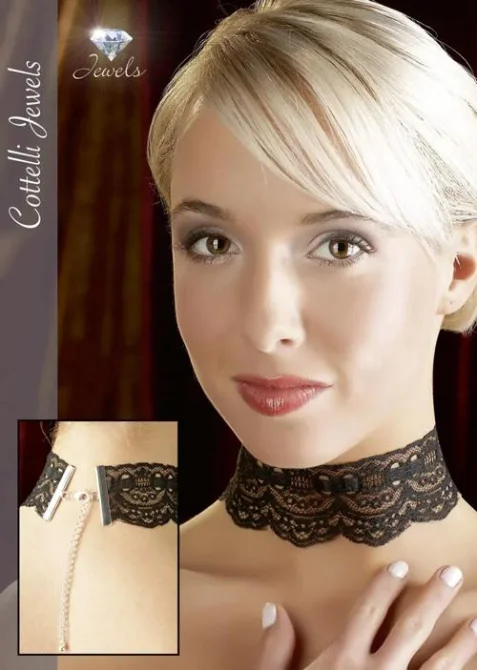 Cottelli Jewels Čipková ozdoba na krk