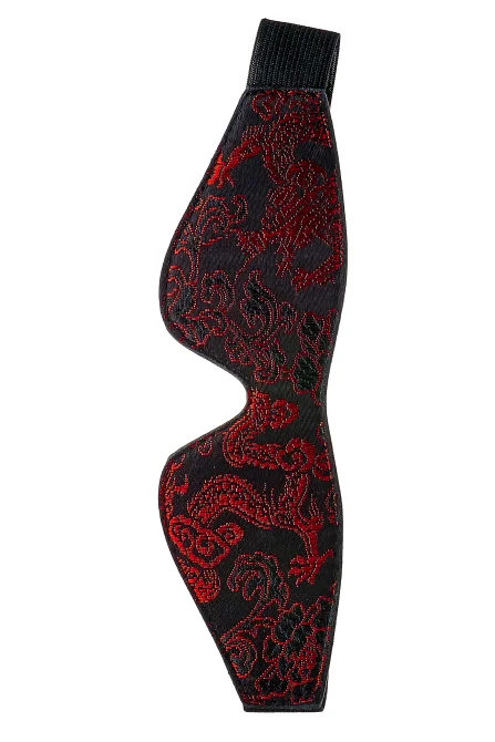 Blaze Deluxe maska čierno-červená