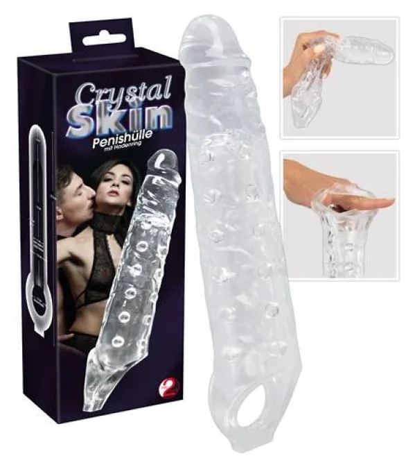 Crystal Skin Predlžujúci návlek na penis XXL