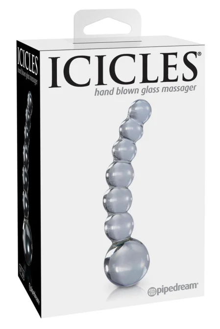 Icicles No 66 sklenené minidildo - čire