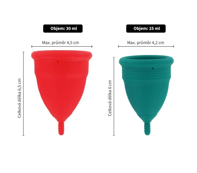 IntimFitness menštruačné kalíšky sada 25ml/30ml
