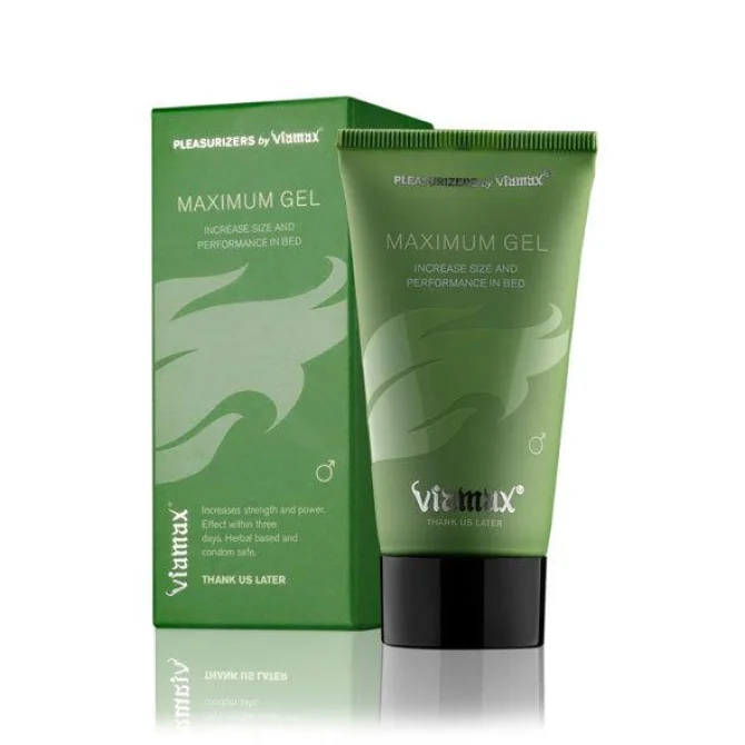 Zelený balzam Viamax Maximum 50 ml vedľa krabičky rovnakej farby s bielym plameňom
