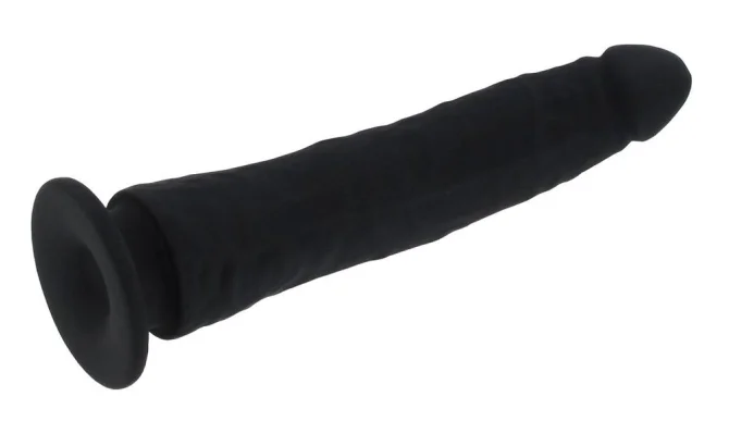BASIC X Elio silikónové dildo s prísavkou čierne