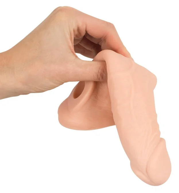 Nature Skin p návlek na penis so slučkou na semenníky