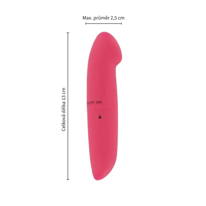 BASIC X Nika minivibrátor na bod-G ružový