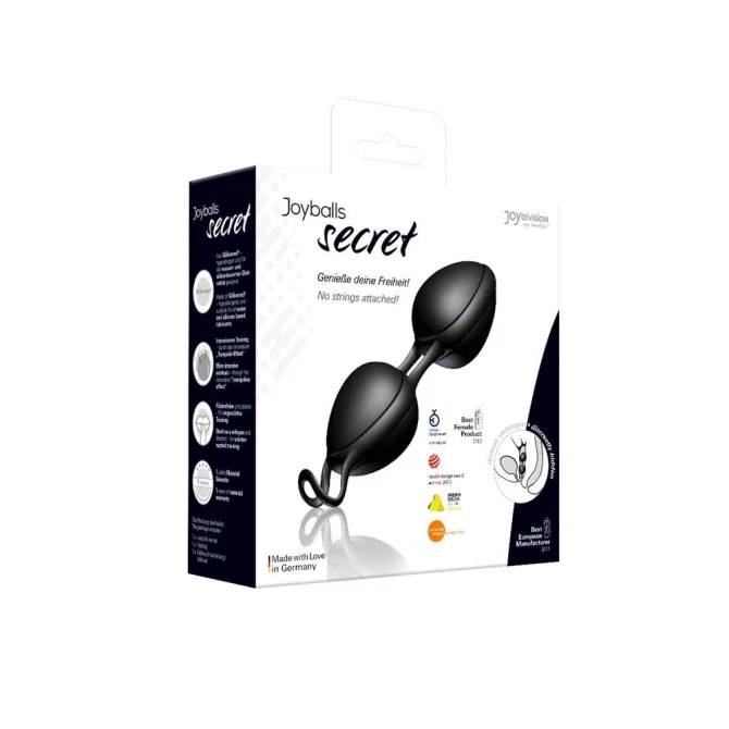 Joydivision Joyballs secret venušine guličky 88g čierne/čierne