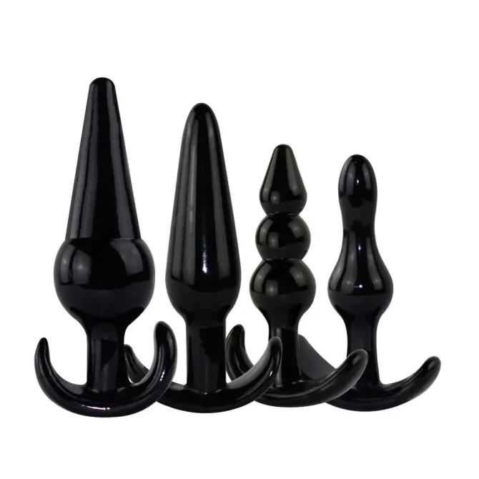 BASIC X Harley set análnych kolíkov 4 ks čierne