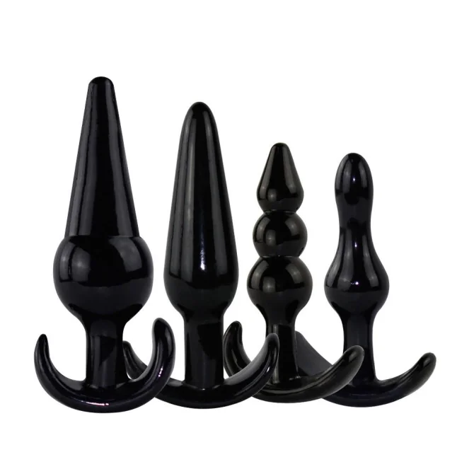 BASIC X Harley set análnych kolíkov 4 ks čierne
