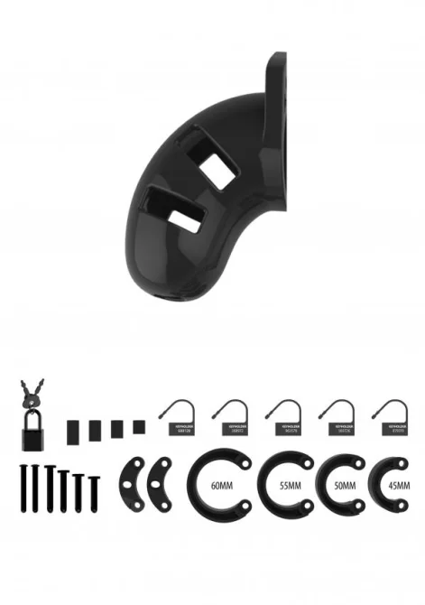 ManCage Model 13 Klietka na penis 6 cm - čierna