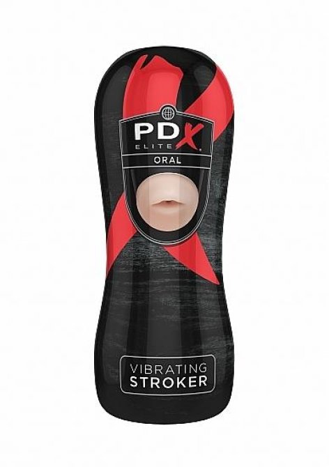 PDX Elite Vibračný masturbátor - orál