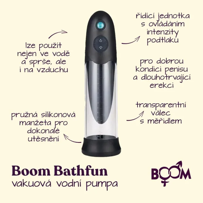 BOOM LuvPump BathFun vákuová vodná pumpa - hydro pumpa