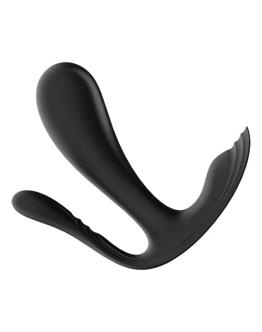 Satisfyer Top secret+ Vibrátor do nohavičiek s análnou stimuláciou - čierny