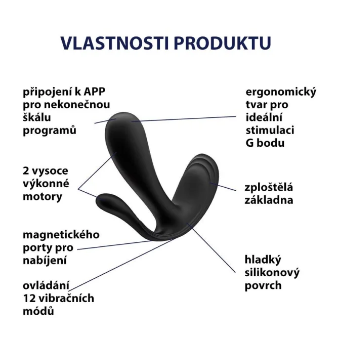 Satisfyer Top secret+ Vibrátor do nohavičiek s análnou stimuláciou - čierny
