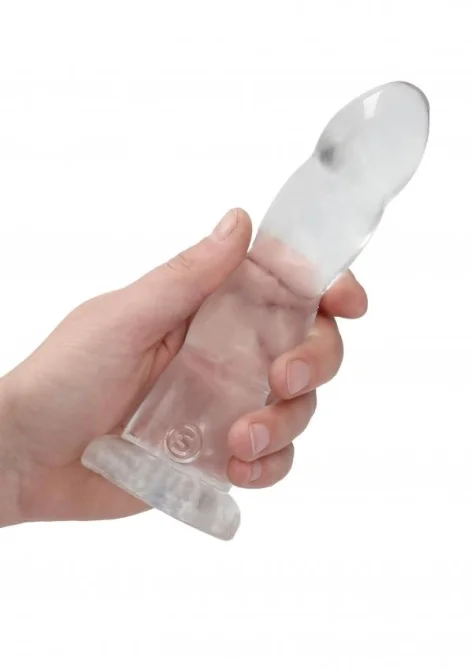 REALROCK Non Realistic dildo 18 cm - transparentné
