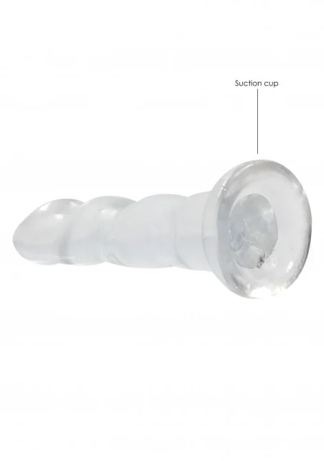 REALROCK Non Realistic dildo 18 cm - transparentné