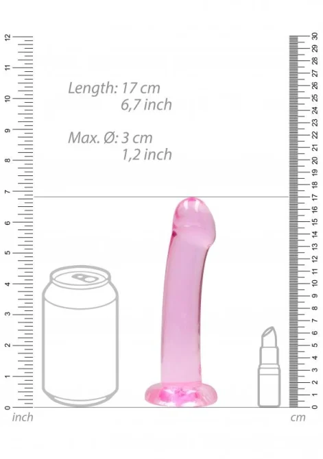 REALROCK Non Realistic dildo 17cm - ružové