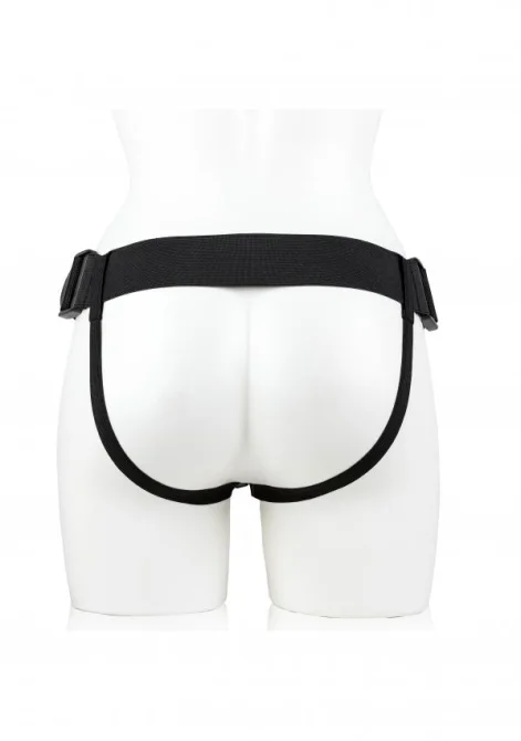 Realrock Hollow Strap-on dutý pripínací penis so semenníkmi 18 cm - telový