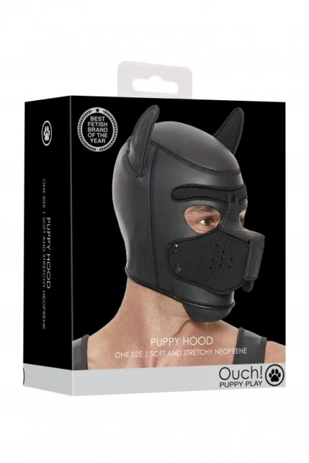 OUCH! Puppy Hood maska psa černá
