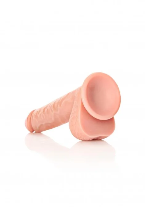 REALROCK Straight Realistic XXL Dildo so semenníkmi 28 cm.