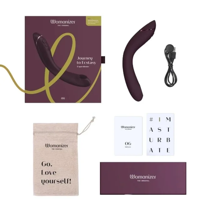 Womanizer OG Stimulátor klitorisu a vibrátor 2 v 1 - Aubergine