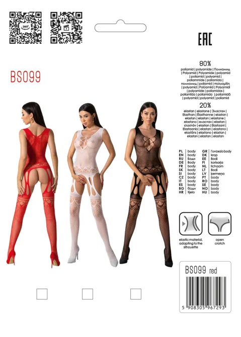 Passion bodystocking BS099 čierny
