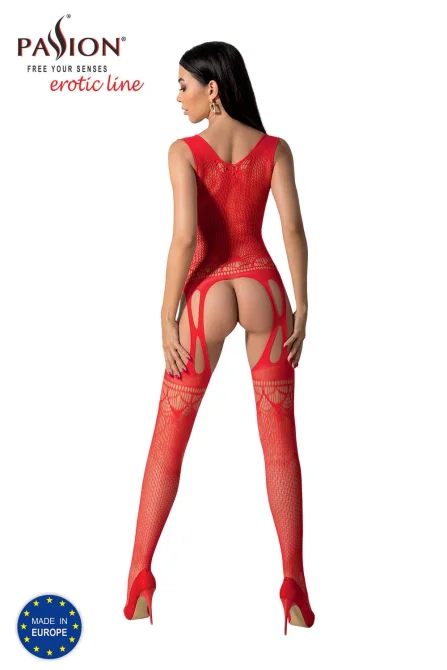 Passion bodystocking BS099 červený