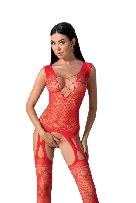 Passion bodystocking BS099 červený