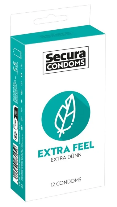 Secura kondómy Extra Feel 12 ks