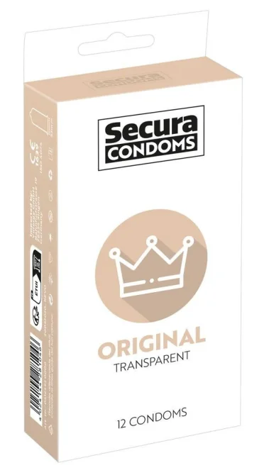 Secura kondómy Original 12 ks