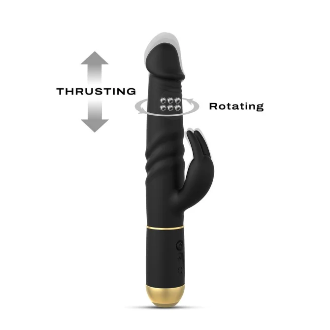 DORCEL Furious rabbit 2.0 vibrátor - čierny