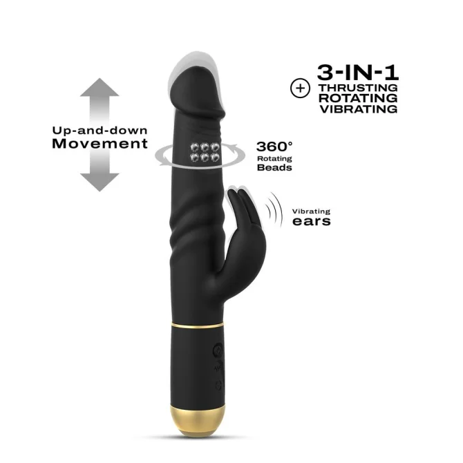 DORCEL Furious rabbit 2.0 vibrátor - čierny
