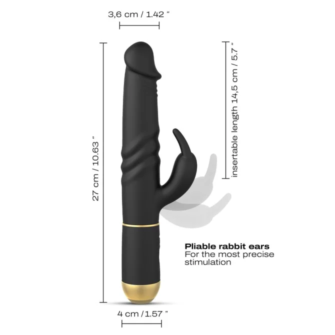 DORCEL Furious rabbit 2.0 vibrátor - čierny