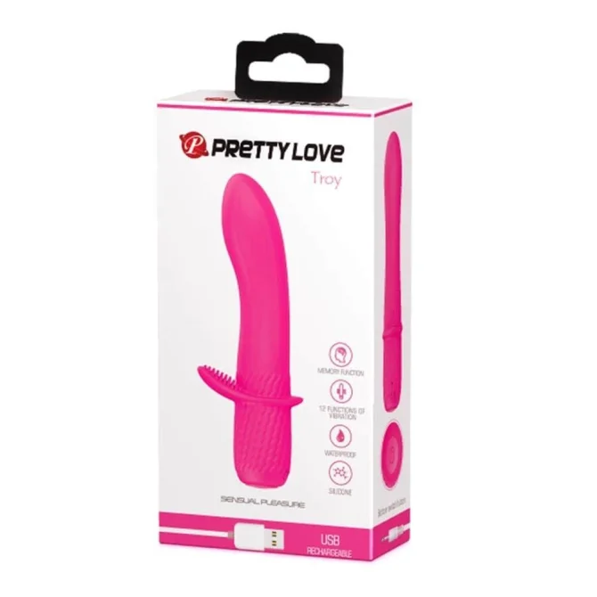 Pretty Love Troy vibrátor na G-bod - ružový