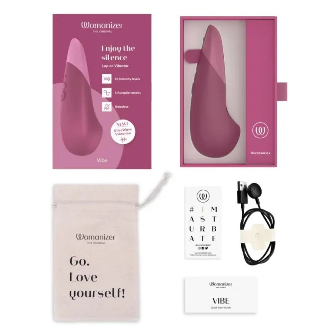 Womanizer Vibe vibrátor na klitoris - Dusky pink