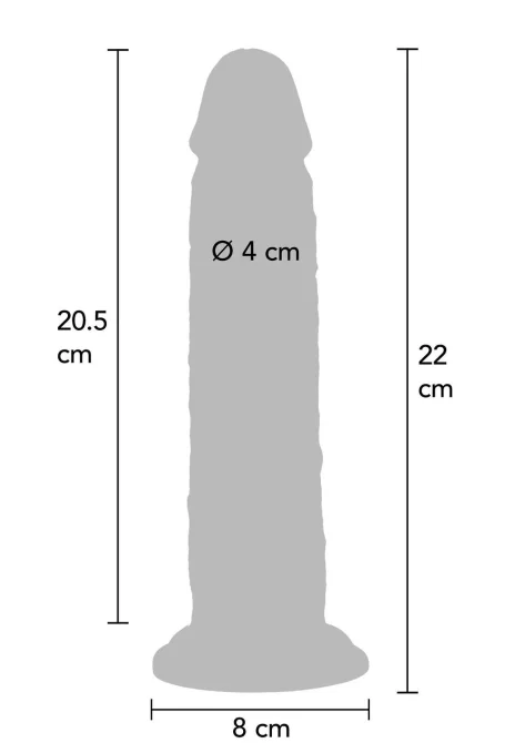 Get Real Silicone Foreskin dildo 22 cm