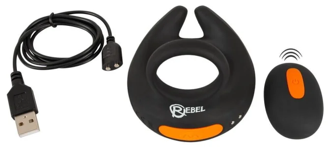 REBEL RC Stimulátor semenníkov s erekčným krúžkom