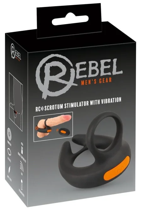 REBEL RC Stimulátor semenníkov s erekčným krúžkom