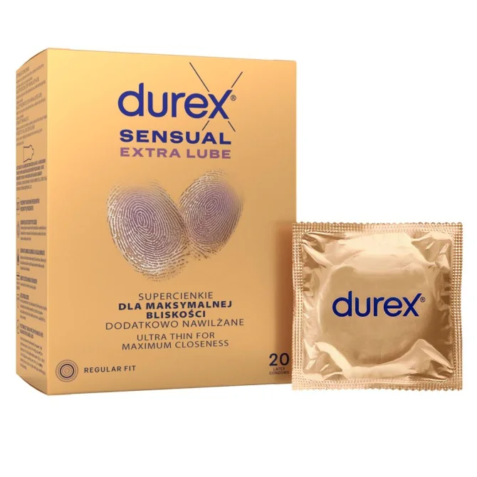 DUREX kondómy Sensual Extra Lube 20 ks