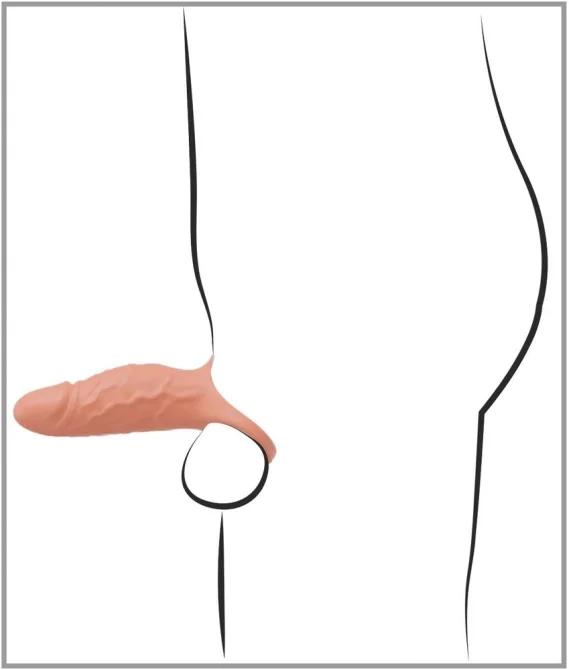 RealistiXXX RealSleeve vibračný návlek na penis uzavretý