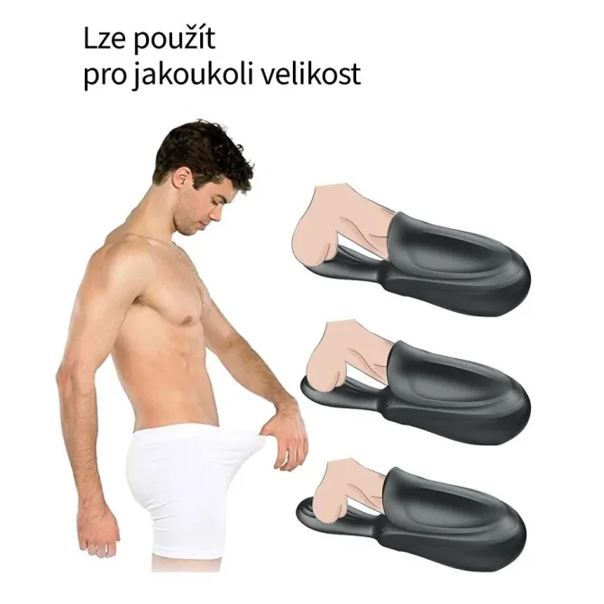 BASIC X ERNESTO VIBRAČNÝ MASTURBÁTOR S UZAVRETOU ŠPIČKOU ČIERNY