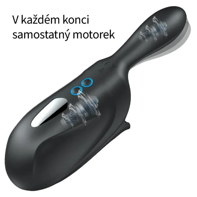 BASIC X ERNESTO VIBRAČNÝ MASTURBÁTOR S UZAVRETOU ŠPIČKOU ČIERNY
