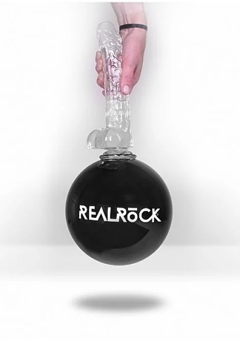 Realrock gélové dildo s prísavkou 17 cm ružové