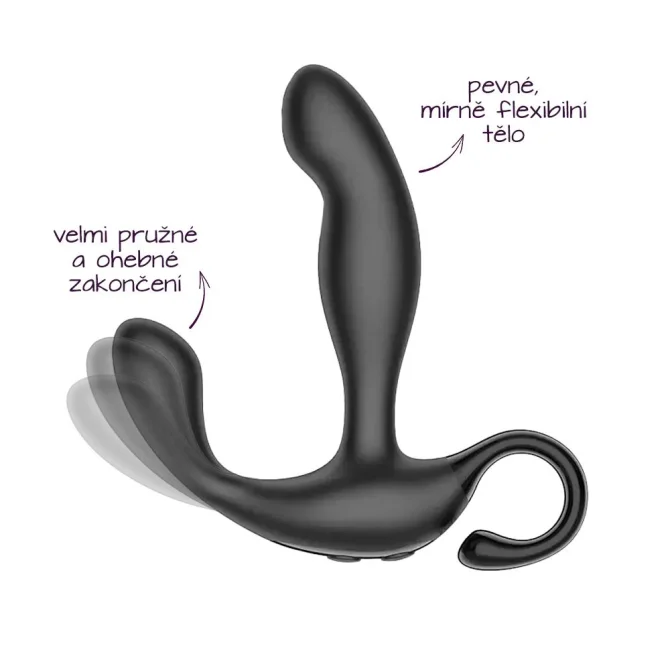 BASIC X Zeke stimulátor prostaty na diaľkové ovládanie čierny