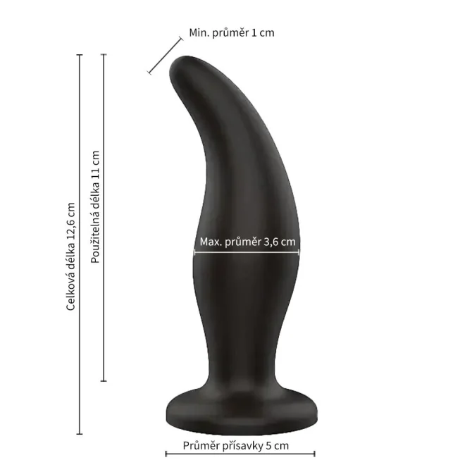 BASIC X Dominique análny kolík čierny